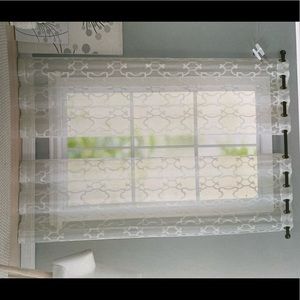 NWT 4 sets of sheer white curtain panels